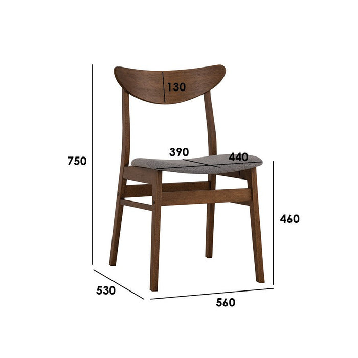 MACY Dining chair, white-wash/green, 44.5x50x77 cm, 241509
