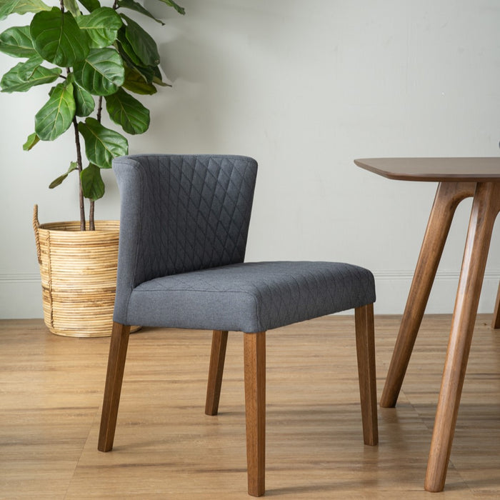 RHODA Dining chair, cocoa/fabric, 52x60.5x78 cm, 241490
