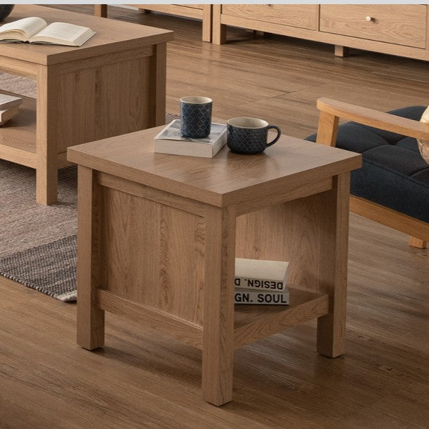 RHODES Side table, oak, 48x48x48 cm, 131098