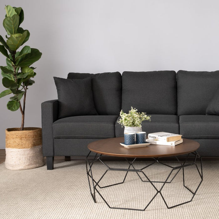 NANO Coffee table, black/cocoa, 80cm, 132081