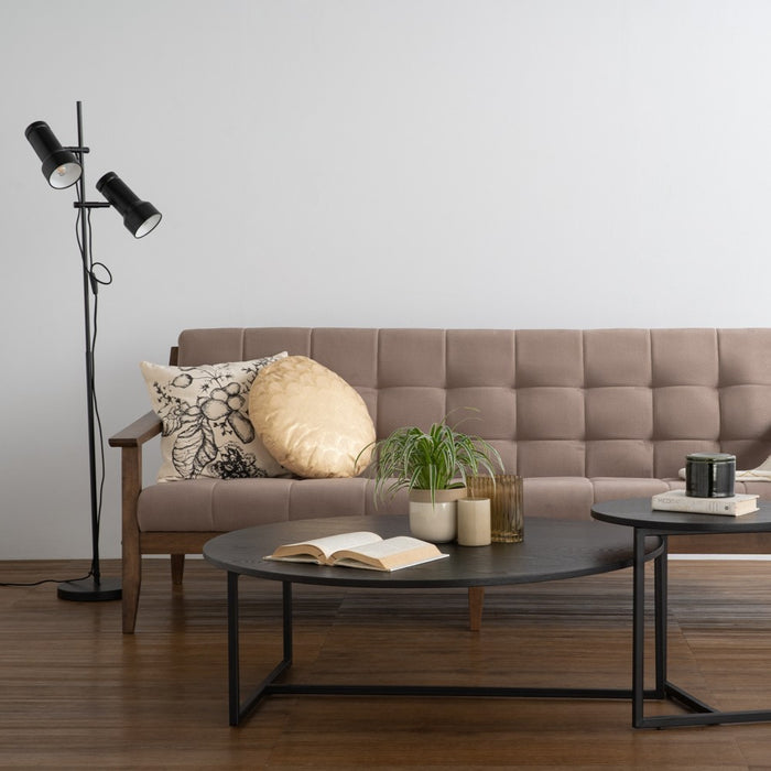 TURNER Coffee table, black/black ash, 100cm, 133098