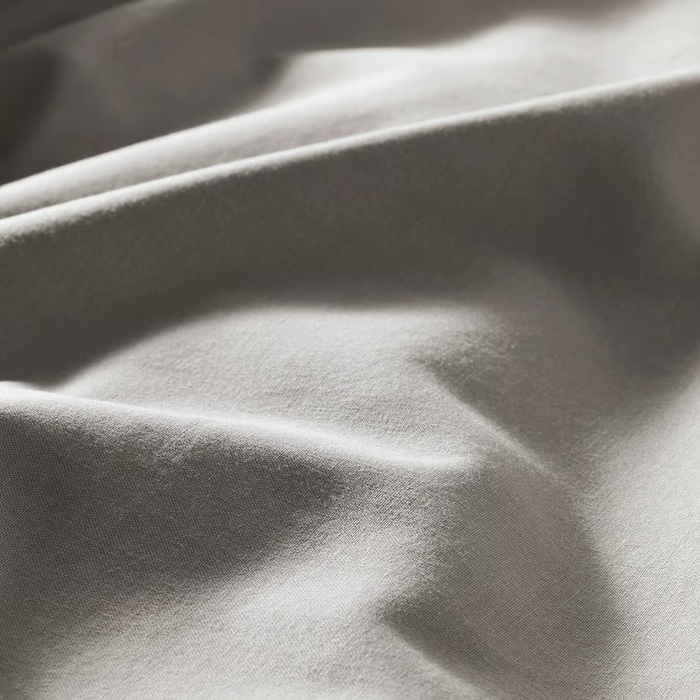 ANGSLILJA Duvet cover and pillowcase, grey, 150x200/50x80 cm, 50318671