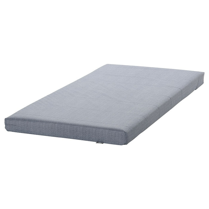 AGOTNES Foam mattress, firm/light blue, 80x200 cm