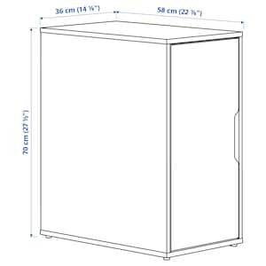 ALEX Storage unit, white, 36x70 cm