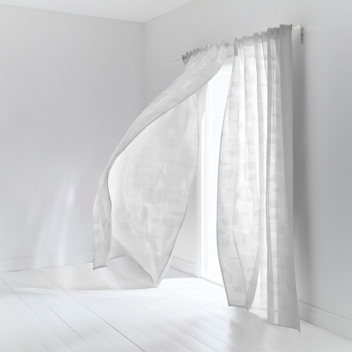 APELSTAVMAL Curtains, 1 pair, white, 145x250 cm