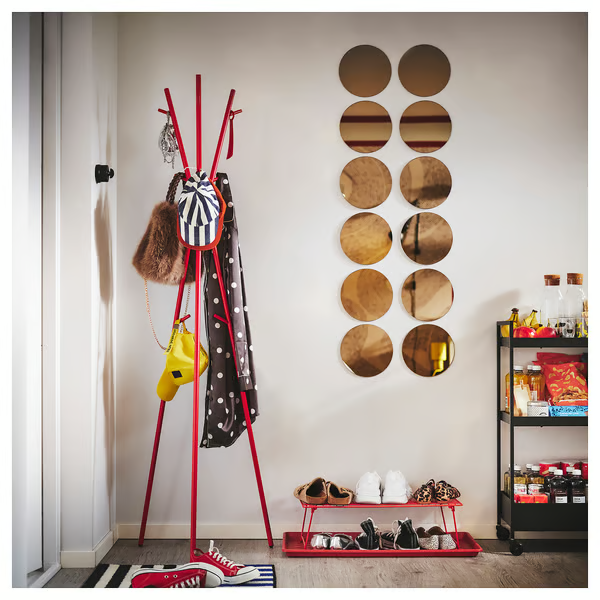 BAGGMUCK Shoe mat, in/outdoor/red, 71x35 cm
