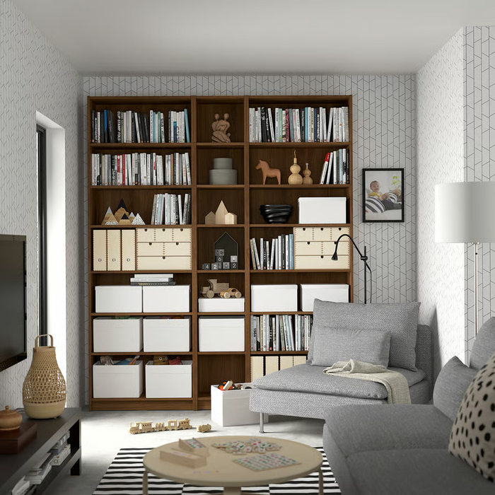 BILLY Height extension unit, brown walnut effect, 80x28x35 cm, 10508668