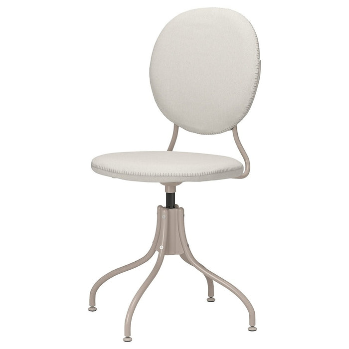 BJORKBERGET Swivel chair, Idekulla beige, 80481793