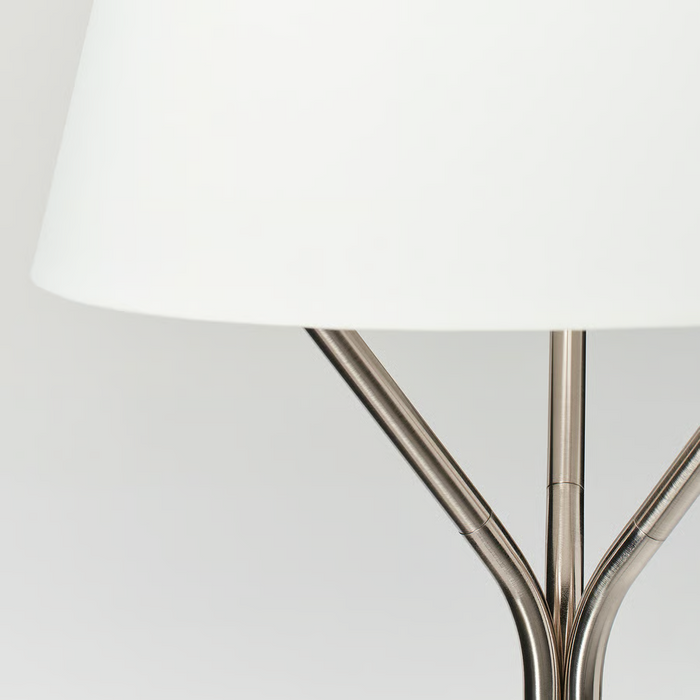 BLANKFYR Floor lamp, nickel-plated, 00566692