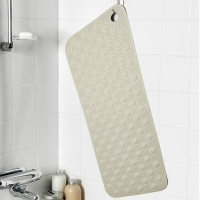 BLASJON Bathtub mat, beige, 33x84 cm