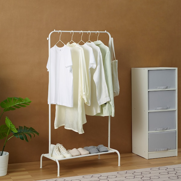 BRUKSVARA Clothes rack, white, 78x147 cm, 80558216