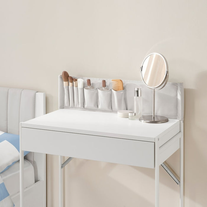 BRUKSVARA Dressing table, white/light grey, 68x40 cm, 90572641