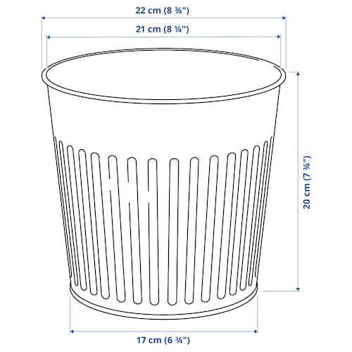 CITRONMELISS Plant pot, in/outdoor/anthracite, 19 cm