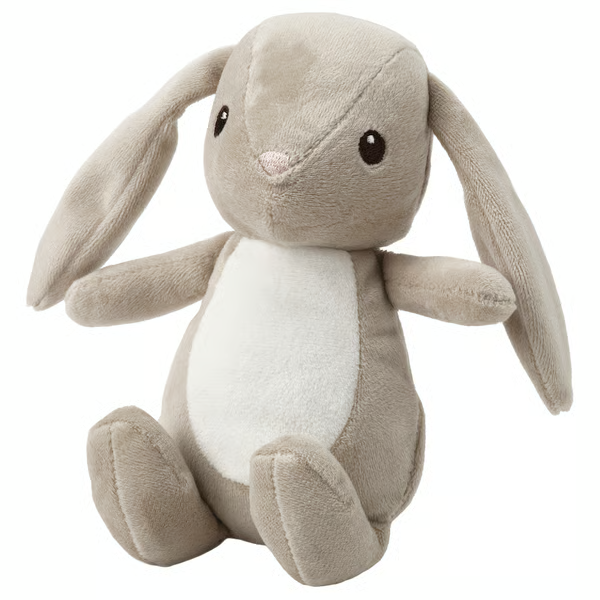 DVARGHARE Soft toy, bunny/beige, 21 cm, 00597066