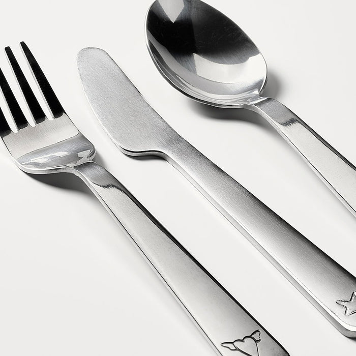 FABLER 3-piece cutlery set, stainless steel, 10158189