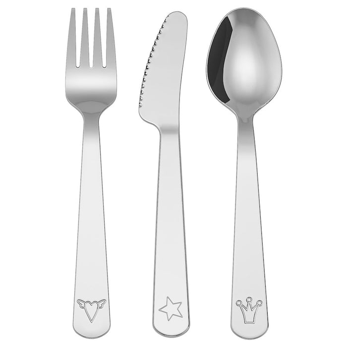 FABLER 3-piece cutlery set, stainless steel, 10158189