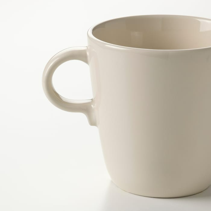 FARGKLAR Mug, glossy beige, 37 cl