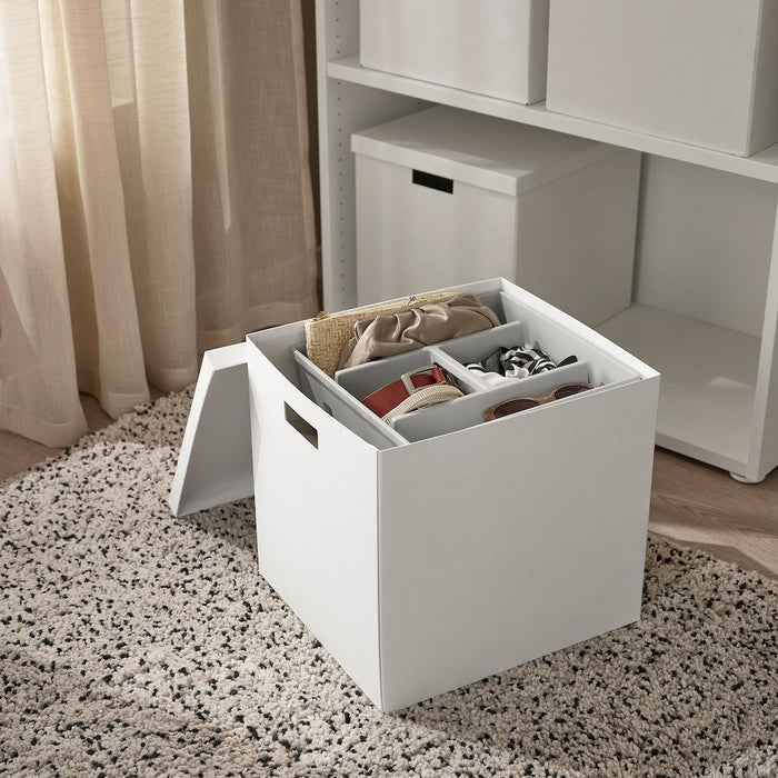 FANGGRODA Insert with compartments, light grey, 30x30x11 cm