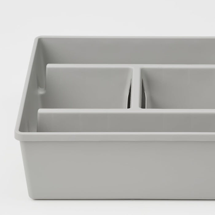 FANGGRODA Insert with compartments, light grey, 30x30x11 cm