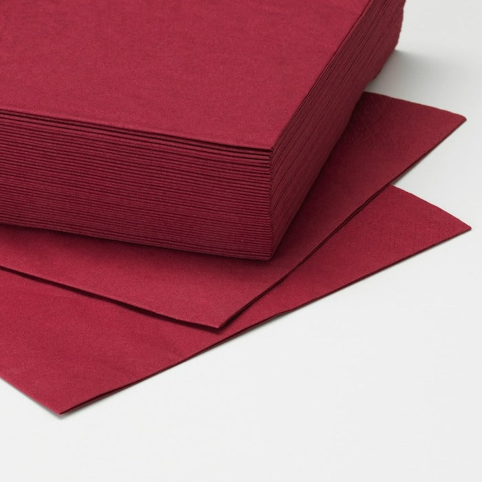 FANTASTISK Paper napkin, dark red, 40x40 cm