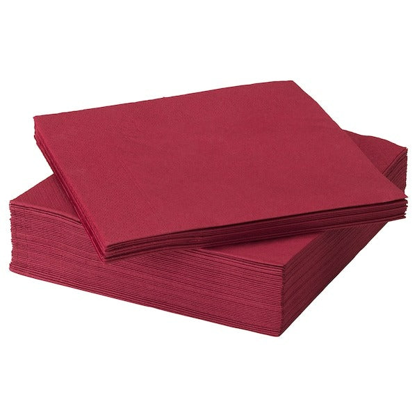 FANTASTISK Paper napkin, dark red, 40x40 cm