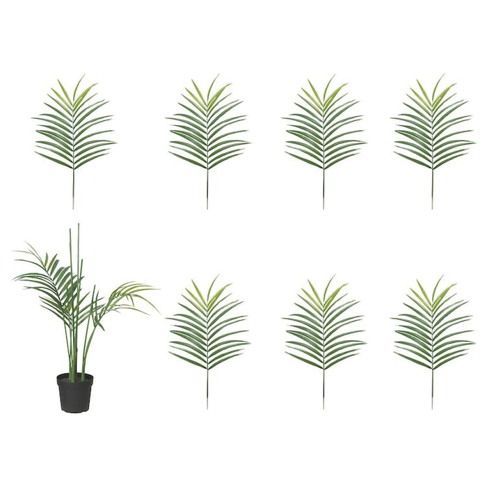 FEJKA Artificial potted plant, in/outdoor Kentia palm, 23 cm