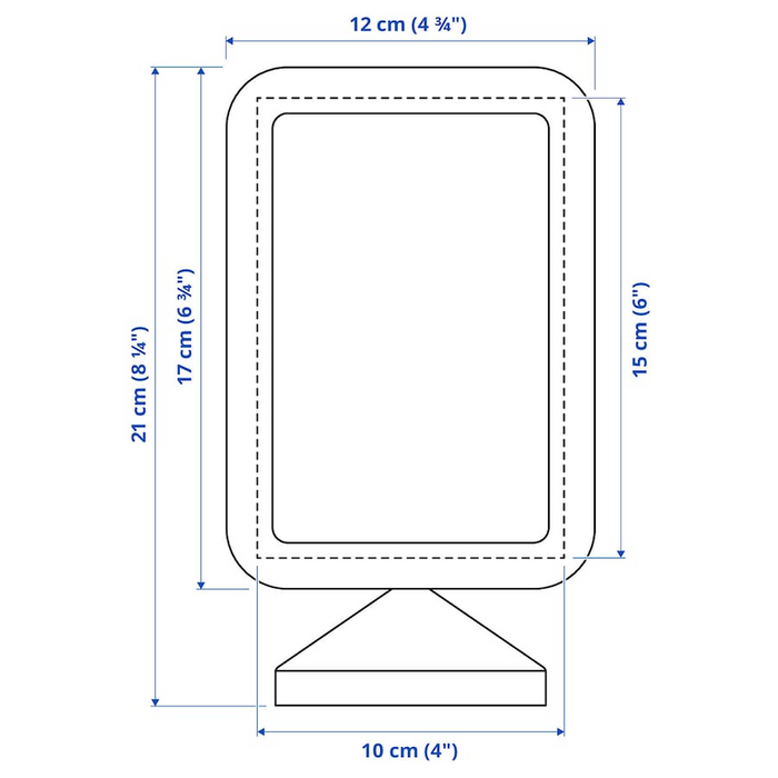 FIKONTRAD Frame, white, 10x15 cm, 80556316