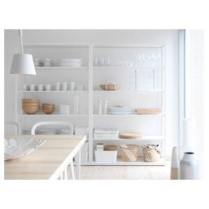 FJALKINGE Shelving unit, white, 118x193 cm