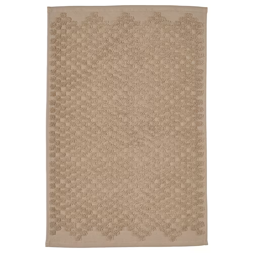 FJALLKATTFOT Bath mat, beige, 40x60 cm (16x24 ")