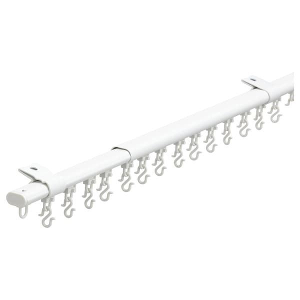 FRAMFUSIG Single track rail with gliders, white, 100-180 cm, 20489532