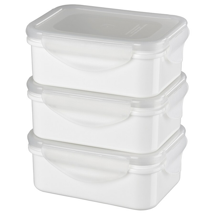 FULLASTAD Lunch box, white, 13x10x5 cm