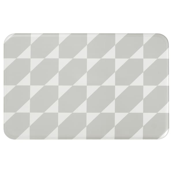 GANGPASSAGE Kitchen mat, grey/white, 45x70 cm, 80573085