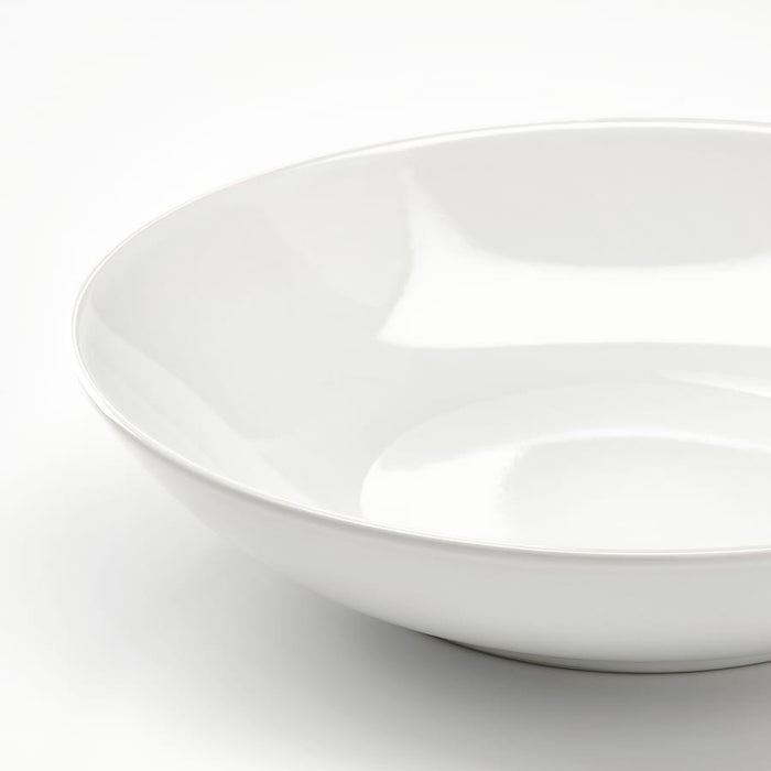 GODMIDDAG Deep plate, white, 23 cm (Pack of 4)