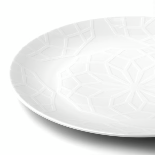 GOKVALLA Plate, white, 26 cm