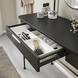 GRAFJALLET Dressing table, anthracite, 100x42 cm, 60570224