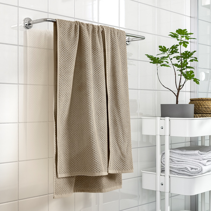 GULVIAL Bath towel, beige, 70x140 cm, 40579683