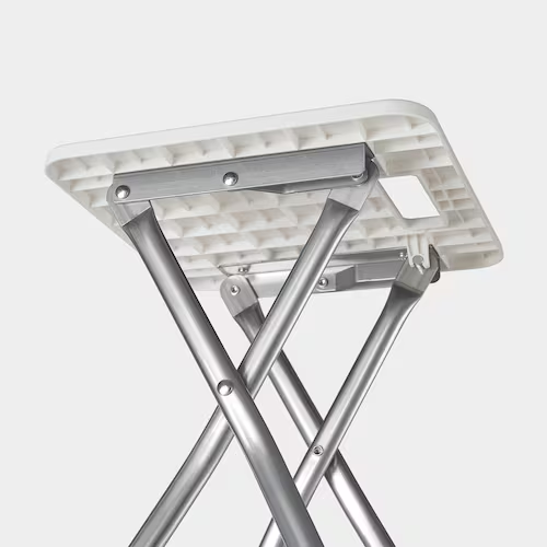 GUNDE Folding stool, white, 10570405