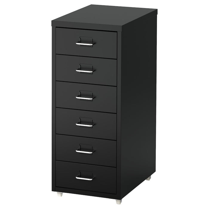 HELMER Drawer unit on castors, black, 28x69 cm, 00341971