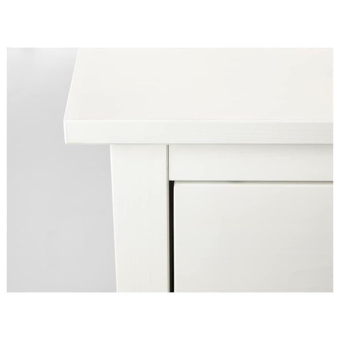 HEMNES Chest of 2 drawers, white stain, 54x66 cm, 50355687