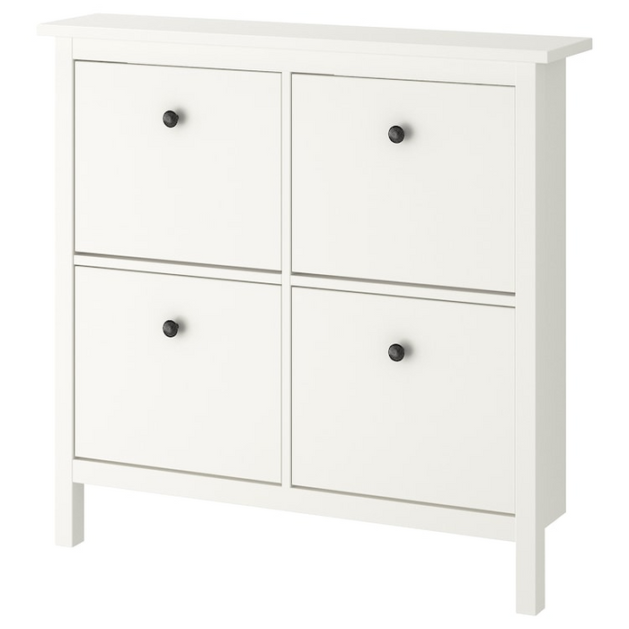 HEMNES Shoe cabinet with 4 compartments, white, 20161209