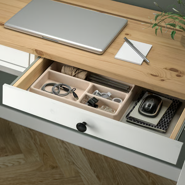 HONSNAT Cable organiser for drawer, natural 20x21 cm, 80564892