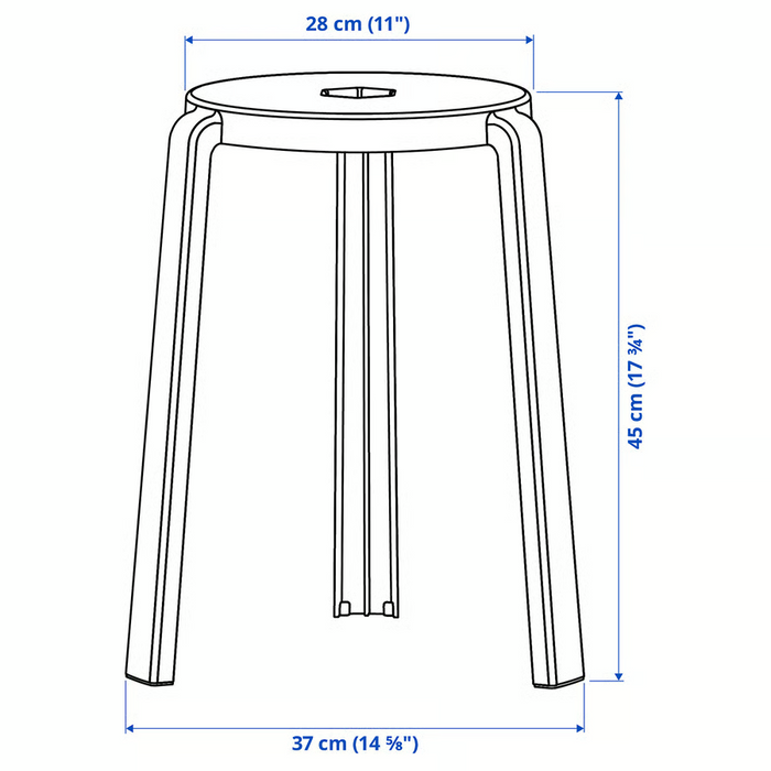 IBBARBO stool, beige, 30570174
