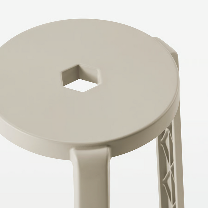 IBBARBO stool, beige, 30570174