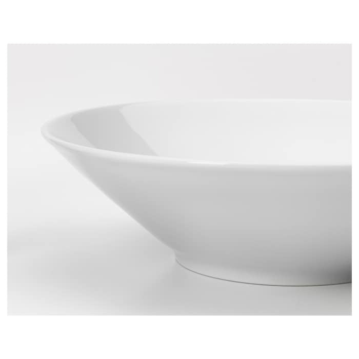 IKEA 365+ Deep plate/bowl, angled sides white, 22 cm