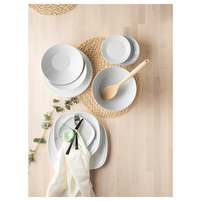 IKEA 365+ Deep plate/bowl, angled sides white, 22 cm