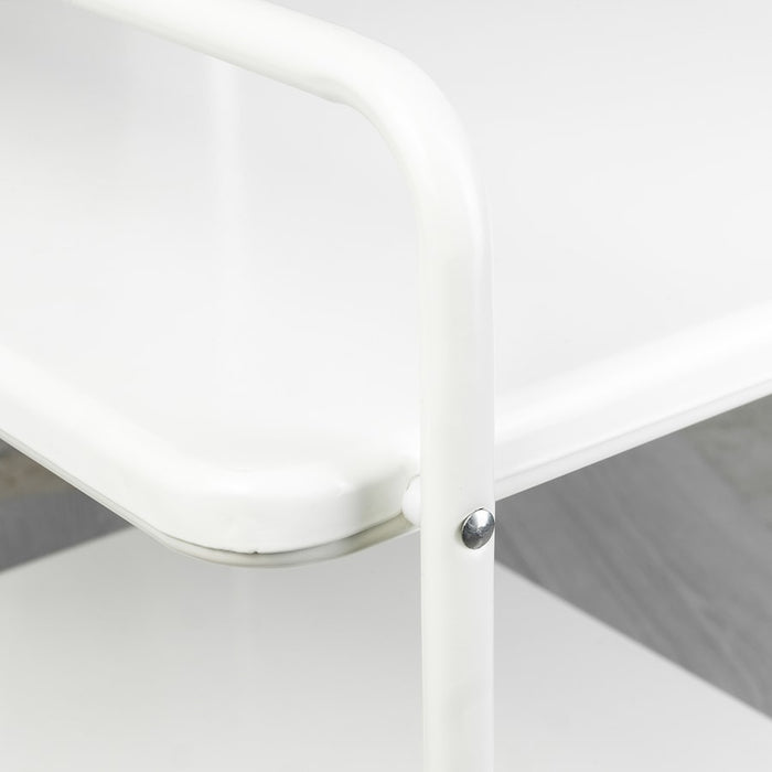 JARLASA Side table on castors, white, 65x45 cm, 10561948