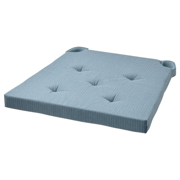 JUSTINA Chair pad, grey-blue, 42/35x40x4 cm, 20567600