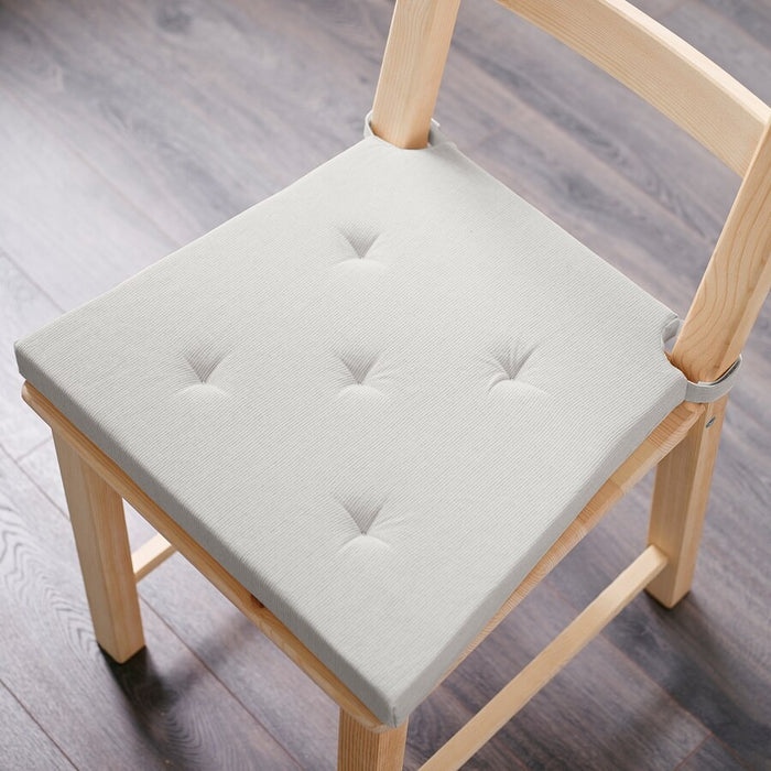 JUSTINA Chair pad, natural, 42/35x40x4 cm, 10174995