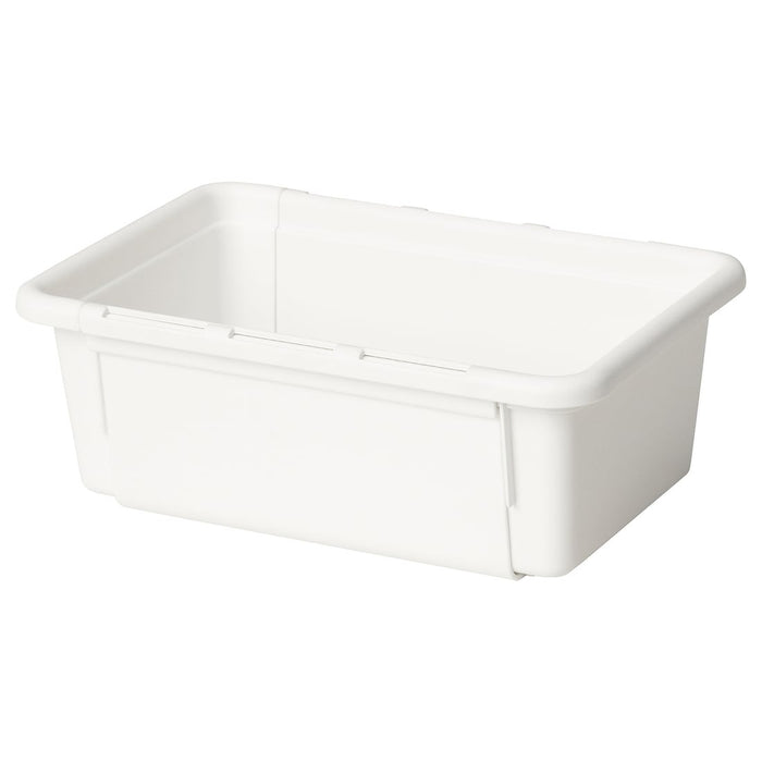 KACKLA Extendable box, white, 25-38x9 cm