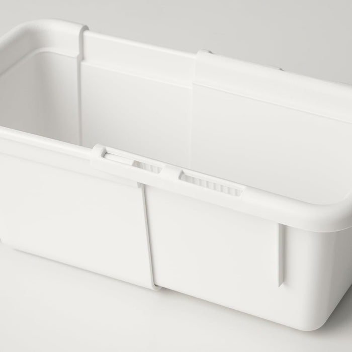 KACKLA Extendable box, white, 13-18x9 cm